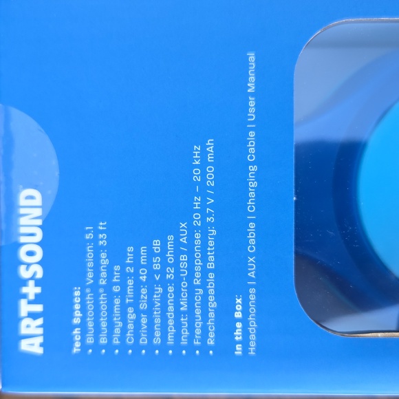 Art And Sound Bluetooth Wireless Headphones for Kids NEW - Picture 3 of 7